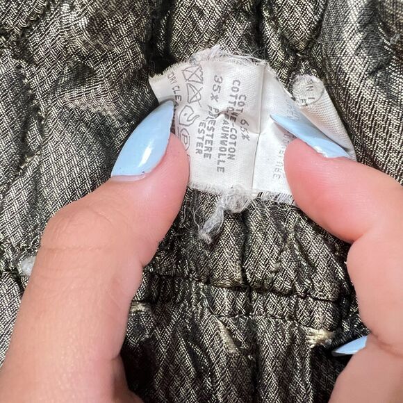 Vtg Burberry Women Green Beige Long Sleeves Zip Snap Coat Jacket Sz 40 US 6 - Picture 4 of 9